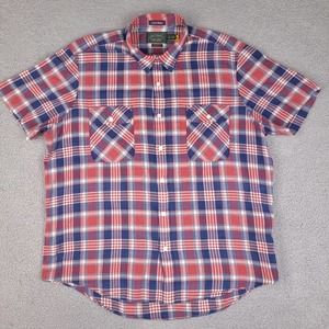 Polo Country Ralph Lauren Indian Madras Shirt Mens XXL Classic Fit Short‎ Sleeve